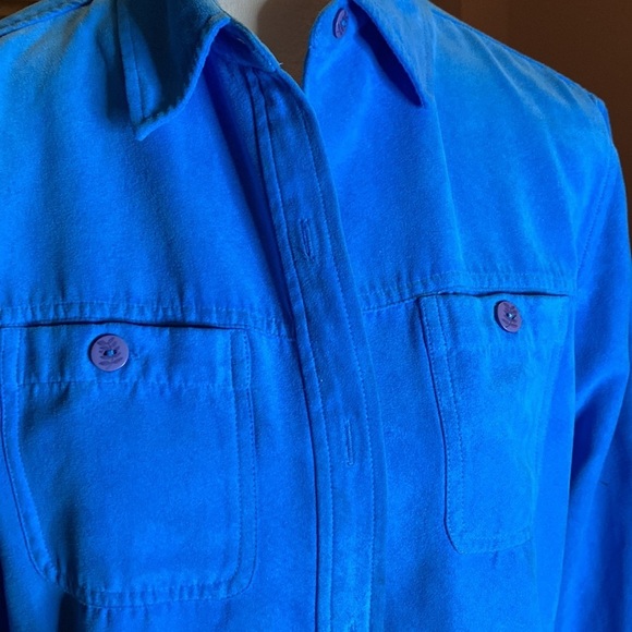 Gorgeous Electric Blue Draper’s & Damon Buttoned Down - Picture 3 of 4